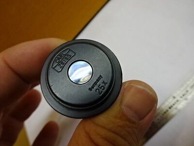 MICROSCOPE PART CARL ZEISS OCULAR EYEPIECE GERMANY 25X OPTICS AS IS #81-27