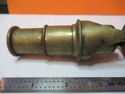 ANTIQUE BRASS PORTABLE FIELD MICROSCOPE COLLECTABLE AS PICTURED &W8-A-10