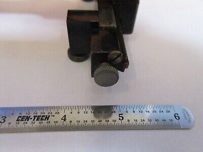 ANTIQUE BAUSCH LOMB CLIPS STAGE SPECIMEN MICROSCOPE PART AS PICTURED &A3-B-74