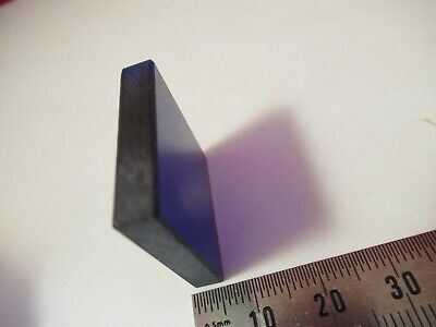 OPTICAL BLUE GLASS FILTER 1" SQUARE OPTICS AS PICTURED &13-A-41