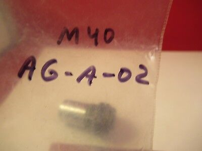 OLYMPUS JAPAN M40 40X OBJECTIVE LENS OPTICS MICROSCOPE PART &AG-A-02