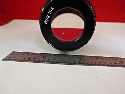 MICROSCOPE PART LEICA REICHERT POLYVAR EYEPIECE WPK 10X OPTICS AS IS B#AH-20