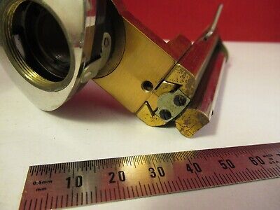 ANTIQUE ERNST LEITZ GERMANY NOSEPIECE STAGE MICROSCOPE PART OPTICS AS PIC 9-A-80