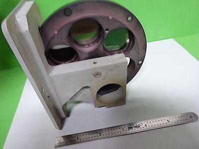 MICROSCOPE POLYVAR REICHERT LEICA FILTER WHEEL ASSEMBLY OPTICS AS IS BIN#H7-A-03