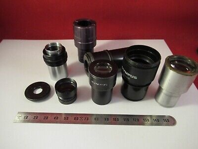 FOR PARTS LOT EYEPIECES ASSORTED OPTICS MICROSCOPE PART AS PICTURED &8-B-67