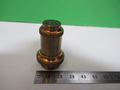 ANTIQUE BRASS BAUSCH LOMB 1 in OBJECTIVE MICROSCOPE PART AS PICTURED #H3-A-14