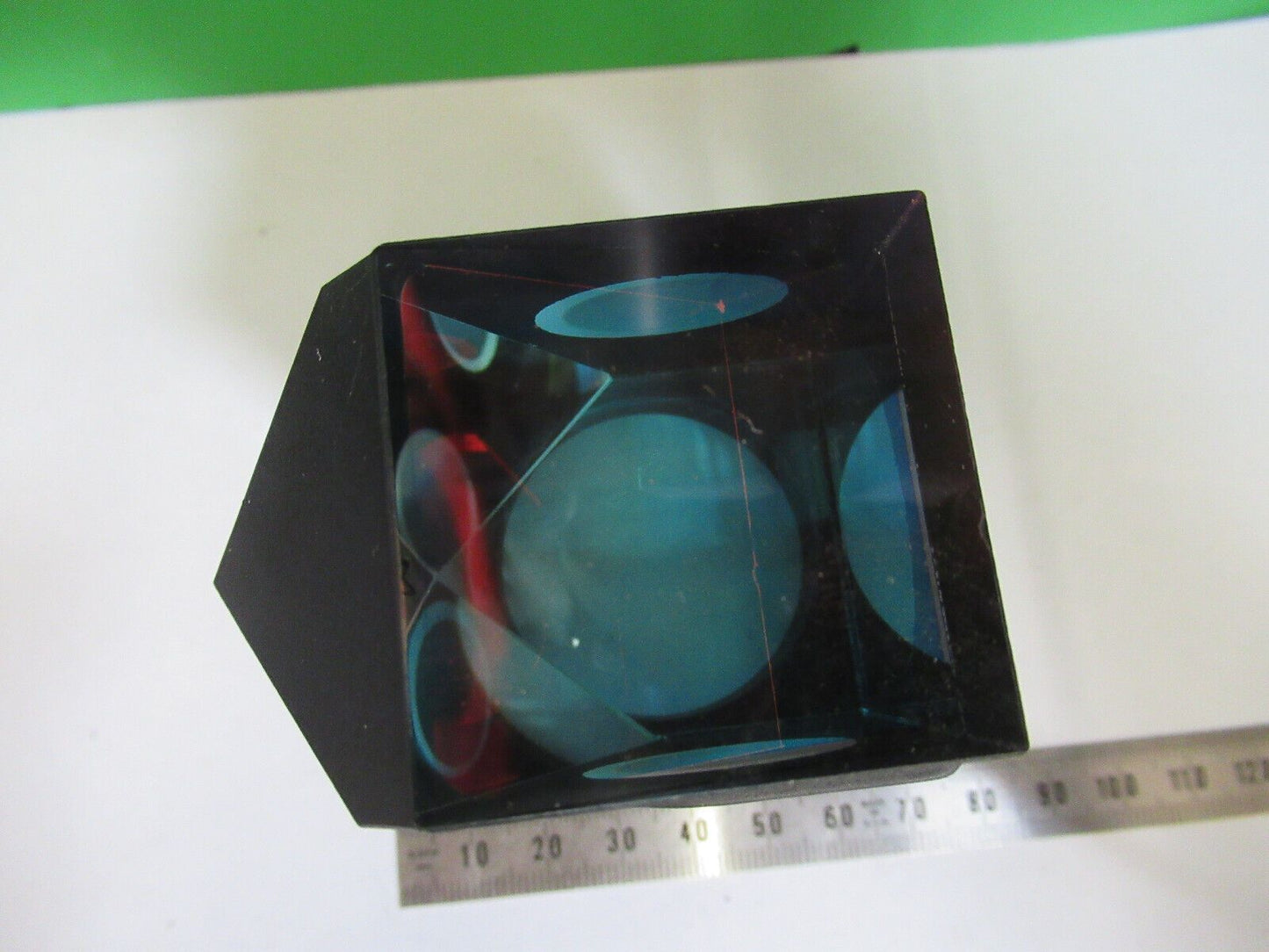 OPTICAL MIL SPEC PRISM ASSEMBLY [small chips] LASER OPTICS AS PICTURED &Z8-A-44