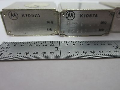 LOT 6 EA MOTOROLA QUARTZ CRYSTAL FREQUENCY CONTROL RADIO AS IS BIN#K6-14