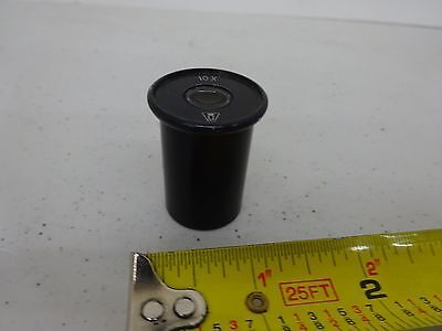 MICROSCOPE PART VICKERS ENGLAND UK EYEPIECE OCULAR 10X OPTICS AS IS BIN#C4-E-05