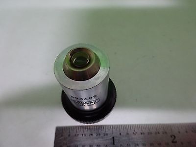 MICROSCOPE PART OBJECTIVE OLYMPUS JAPAN 10X OPTICS AS IS BIN#V7-15