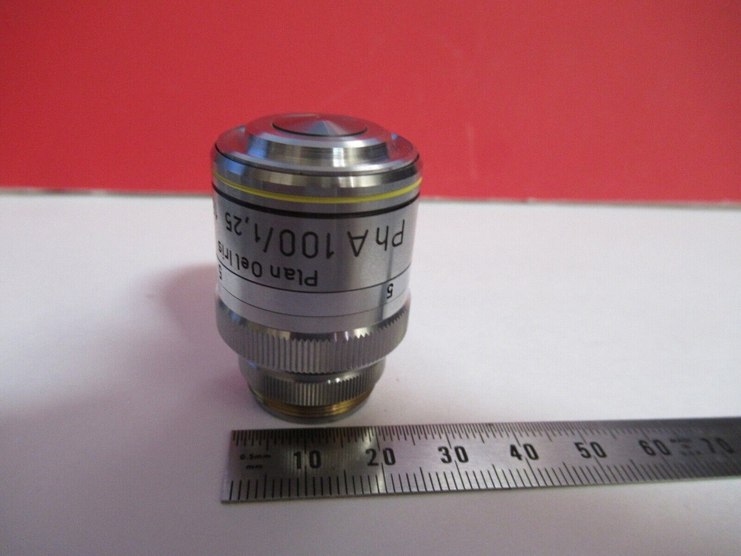 REICHERT AUSTRIA PH IRIS 100X /160 OBJECTIVE MICROSCOPE PART AS PICTURED Q2-35