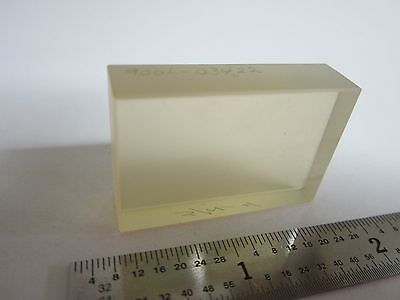 OPTICAL ZERODUR FLAT BLOCK one side is polished LASER OPTICS BIN#A3-B-14