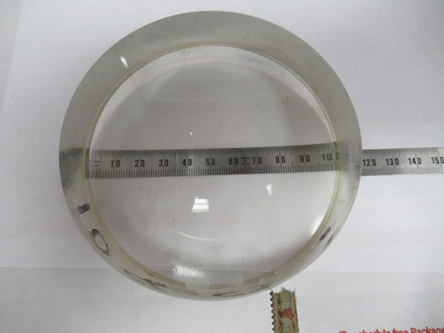 OPTICAL THICK GLASS LENS PREFORM PL-CC LASER OPTICS AS PICTURED W1-A-56