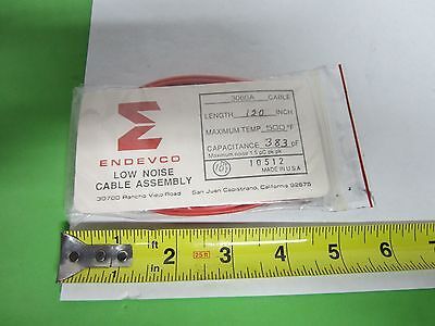 MEGGITT ENDEVCO ACCELEROMETER CABLE 3060A 500F VIBRATION SENSOR AS IS BIN#R7