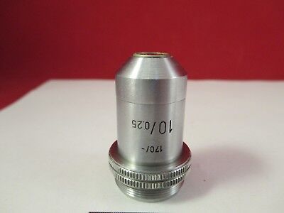 LEITZ WETZLAR GERMANY OBJECTIVE 10X /170 MICROSCOPE OPTICS AS PICTURED &FT-4-44