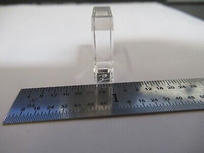 OPTICAL BK7 FLAT GLASS BEVELED SQUARE LASER OPTICS AS PIC &A7-A-54