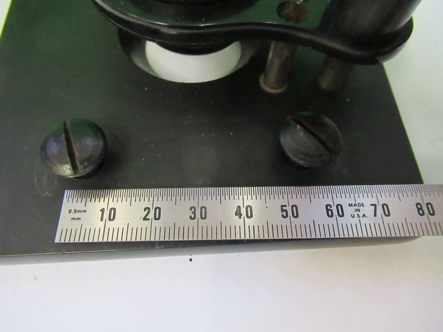 ANTIQUE SPENCER AO STAGE TABLE SPECIMEN MICROSCOPE PART AS PICTURED #R1-B-41