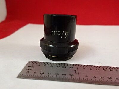 MICROSCOPE PART WILD SWISS OBJECTIVE LENS 4X OPTICS AS IS #D6-B-05