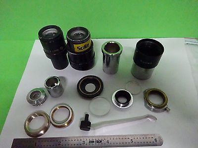 FOR PARTS MICROSCOPE LOT PIECES  OPTICS AS IS BIN#W1-28