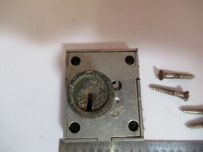 ANTIQUE BAUSCH LOMB LOCK WITHOUT KEY MICROSCOPE PART AS PICTURED &Q6-A-73