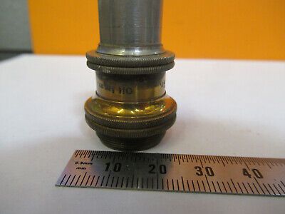 ANTIQUE BRASS Bausch Lomb OBJECTIVE LENS MICROSCOPE PART AS PICTURED &8Y-A-117