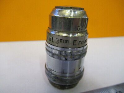 ANTIQUE ERNST LEITZ 3mm APO OBJECTIVE MICROSCOPE PART AS PICTURED P9-A-61