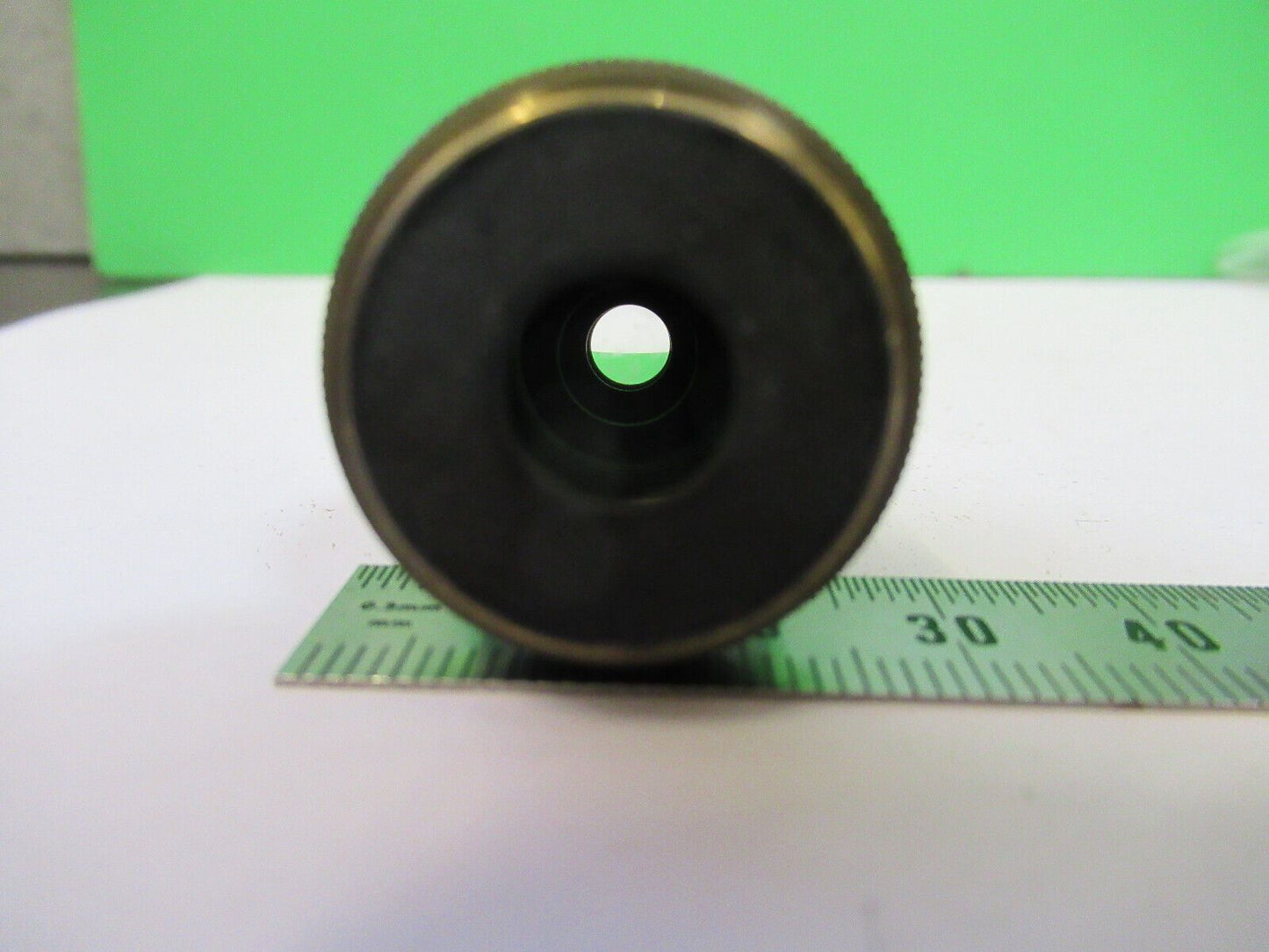 MICROSCOPE PART OBJECTIVE OLYMPUS JAPAN 40X LENS OPTICS AS PICTURED #Z6-A-29