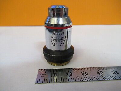 WILD HEERBRUGG SWISS FLUOTAR 100X OBJECTIVE MICROSCOPE PART AS PICTURED &W3-B-21