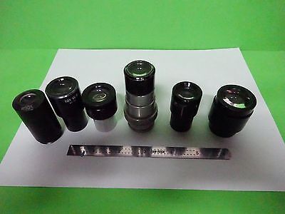 LOT 6 EA MICROSCOPE EYEPIECES ASSORTED OPTICS #W1-04