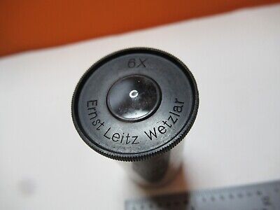 LEITZ ERNST ANTIQUE EYEPIECE 6X OPTICS MICROSCOPE PART AS PICTURED &16-B-82