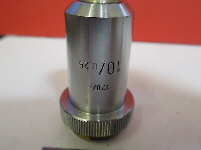 LEITZ WETZLAR OBJECTIVE 10X /170 LENS MICROSCOPE PART AS PICTURED &B2-A-31