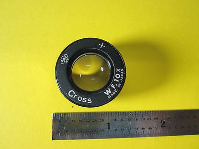 OPTICAL LENS NSK JAPAN CROSS W.F. 10X LASER OPTICS BIN#28-76