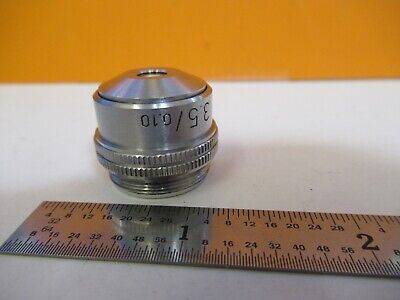 LEITZ WETZLAR OBJECTIVE POL 3.5X /170 OPTICS MICROSCOPE PART AS PICTURED 11-B-26