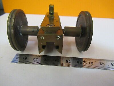 ANTIQUE BAUSCH LOMB BRASS STAGE OLD MICROSCOPE PART AS PICTURED P2-A-34