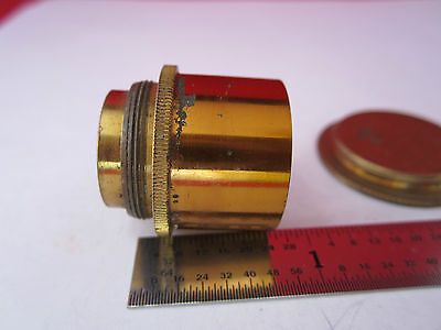 LOT 2 EA VINTAGE 1800's BRASS MICROSCOPE PIECES AS IS  BIN#7C