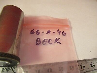 ANTIQUE BRASS EYEPIECE X5 BECK LONDON MICROSCOPE PART AS PICTURED #66-A-40