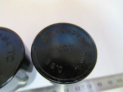 LOT BAUSCH LOMB EMPTY PLASTIC OBJECTIVE CANISTER MICROSCOPE PART AS PIC W3-B-29