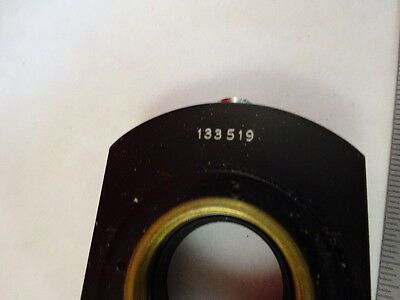 MICROSCOPE PART ZEISS POLARIZER OBJECTIVE HOLDER POL OPTICS AS IS #T2-B-07