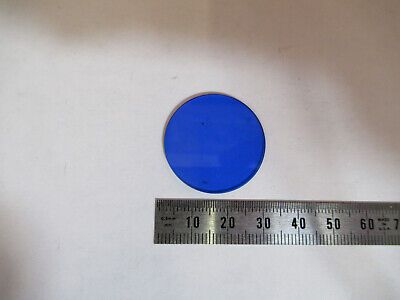 ANTIQUE ERNST LEITZ WETZLAR GLASS BLUE FILTER MICROSCOPE PART AS PICTURED P3-A92