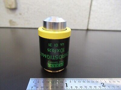 ZEISS OBJECTIVE ACHROSTIGMAT 10X 440131 MICROSCOPE PART AS PICTURED &5M-A-26