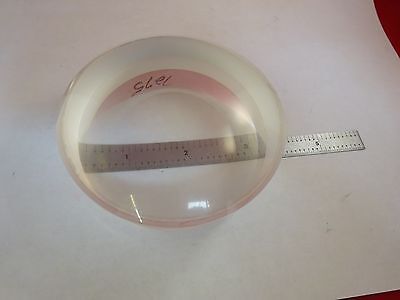 VERY LARGE CONVEX CONCAVE GLASS LENS (needs surface polishing) OPTICS &K7-A-99