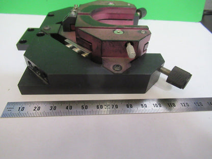 FOR PARTS OLYMPUS JAPAN STAGE HOLDER MICROSCOPE PART AS PICTURED &Q4-A-13