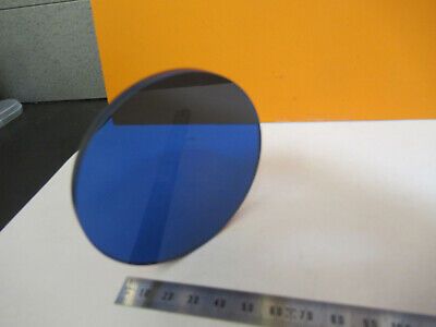 OPTICAL LARGE BLUE GLASS FILTER NICE PRO OPTICS AS PICTURED &P5-A-74