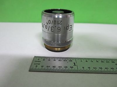 FOR PARTS MICROSCOPE OBJECTIVE REICHERT AUSTRIA EPI 6.3X OPTICS AS IS BIN#T3-41