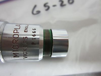 OBJECTIVE VICKERS ENGLAND 40X MET OPTICS MICROSCOPE AS IS BIN#G5-20