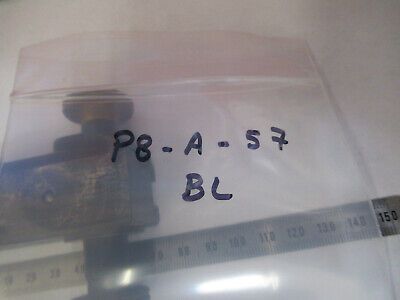 ANTIQUE BAUSCH LOMB BRASS STAGE 1,800's  MICROSCOPE PART AS PICTURED &P8-A-57