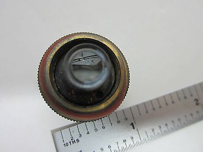 FOR PARTS MICROSCOPE OBJECTIVE ZEISS WINKEL 2.5X OPTICS AS IS BIN#Q3-13