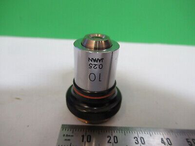 OLYMPUS JAPAN 10X OBJECTIVE LENS OPTICS MICROSCOPE PART AS PICTURED R7-B-10