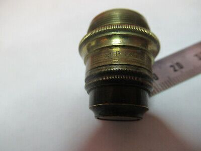 ANTIQUE BRASS JR DANCER OBJECTIVE MICROSCOPE PART LONDON AS PICTURED &87-FT-50