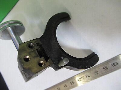 SPENCER AO ANTIQUE BRASS CONDENSER SUPPORT MICROSCOPE PART AS PICTURED &3-C-25